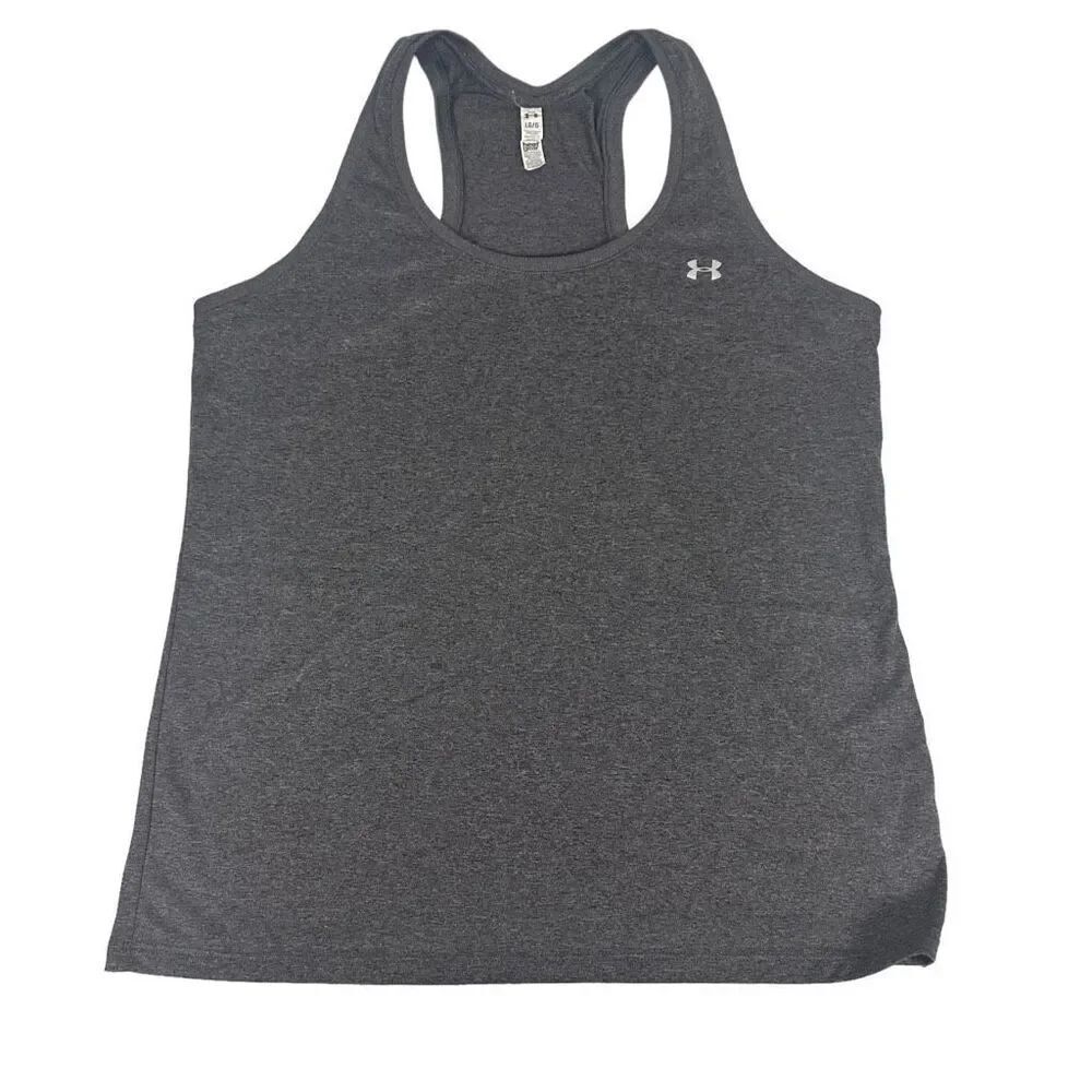Under armour Women's Racerback Gray Tank size Large